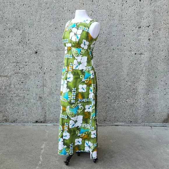 1970s Hawaiian Maxi dress - Picture 7 of 12